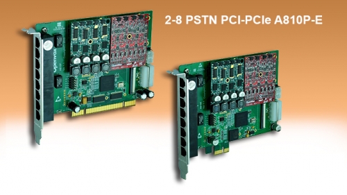 PSTN 2-8 ports PCI &amp; PCIe