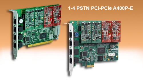 PSTN 1-4 ports PCI &amp; PCIe