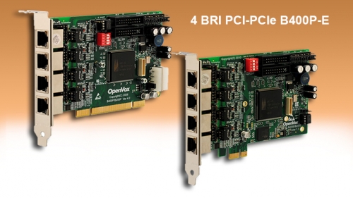 ISDN BRI 4 port PCI &amp; PCIe